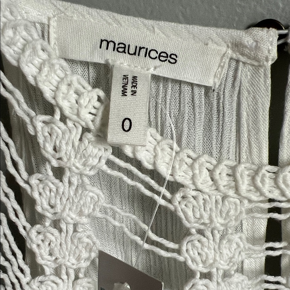 Maurices White Crochet Detail Blouse - Picture 2 of 8